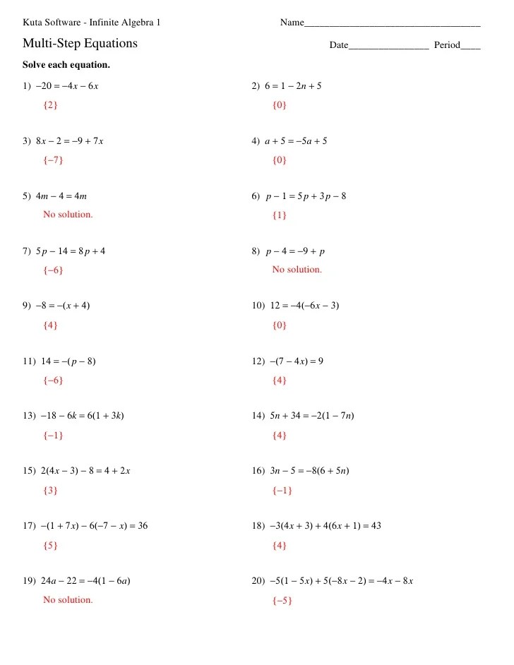 Worksheets. two step equations worksheet with answers. opossumsoft