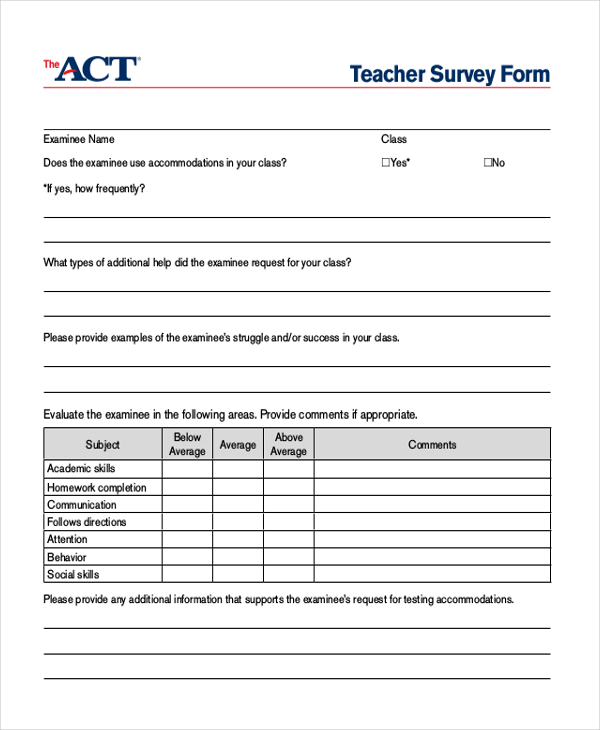 Teacher Evaluation Form For Students High School Cover Letter And Resume Samples By Industry