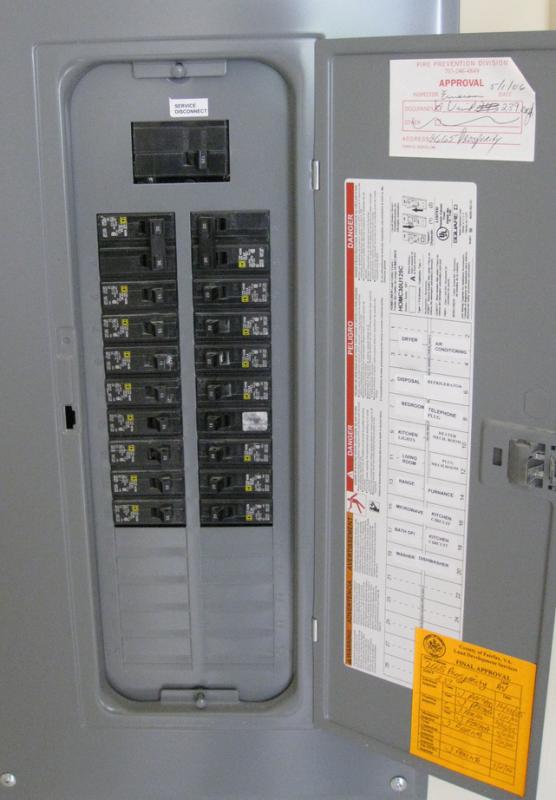 Home breaker box wiring