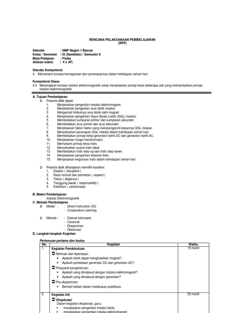 Soal Ulangan Harian Bab Induksi Elektromagnetik Kelas 9 Dan Pembahasannya |  Materi Soal