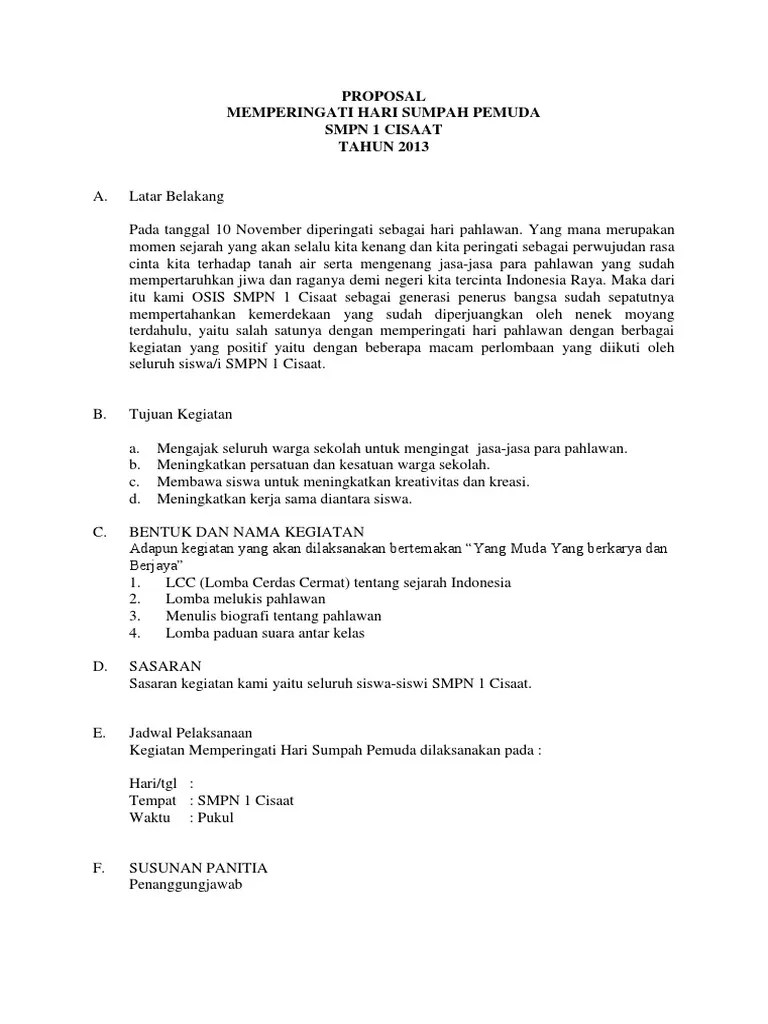 Contoh Laporan Kegiatan 17 Agustus Di Sekolah 