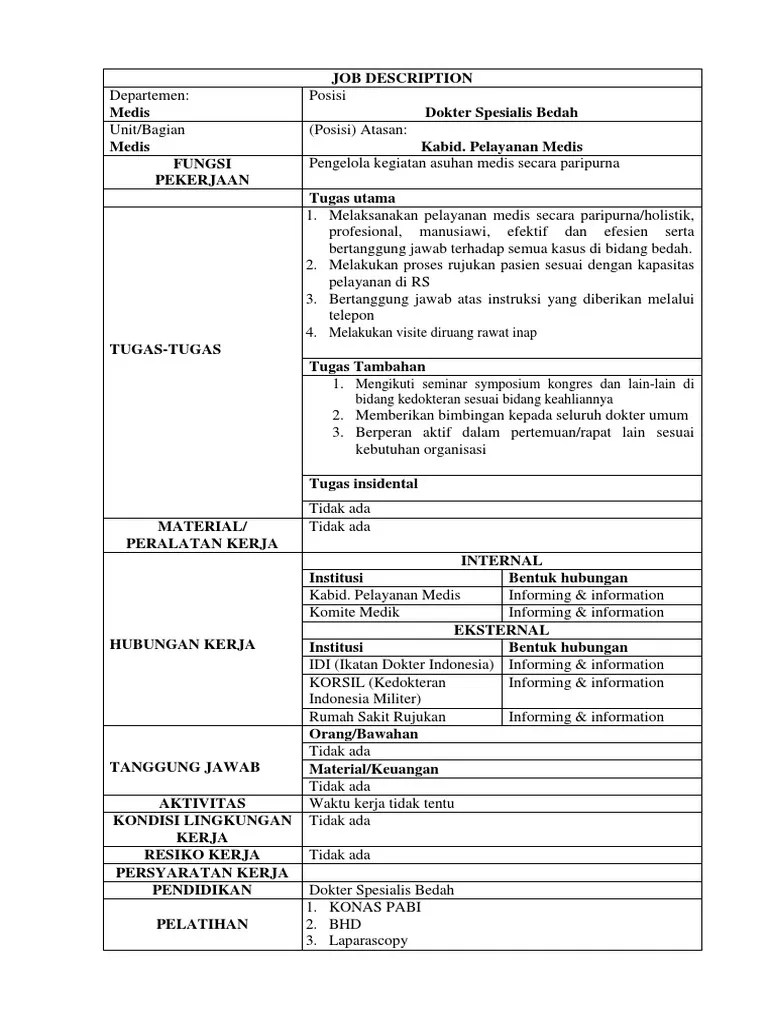 Contoh Format Job Description Karyawan Excel Cara Golden Pada formulir tersebut telah ada berbagai item atau isian yang penting dalam pembuatan job description sehingga kita hanya perlu mengisi dengan data yang baik dan benar.