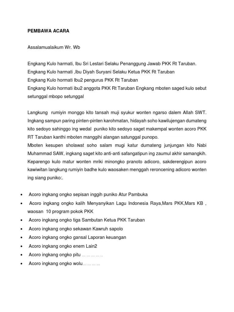 Teks Pembawa Acara Rapat – Beinyu.com