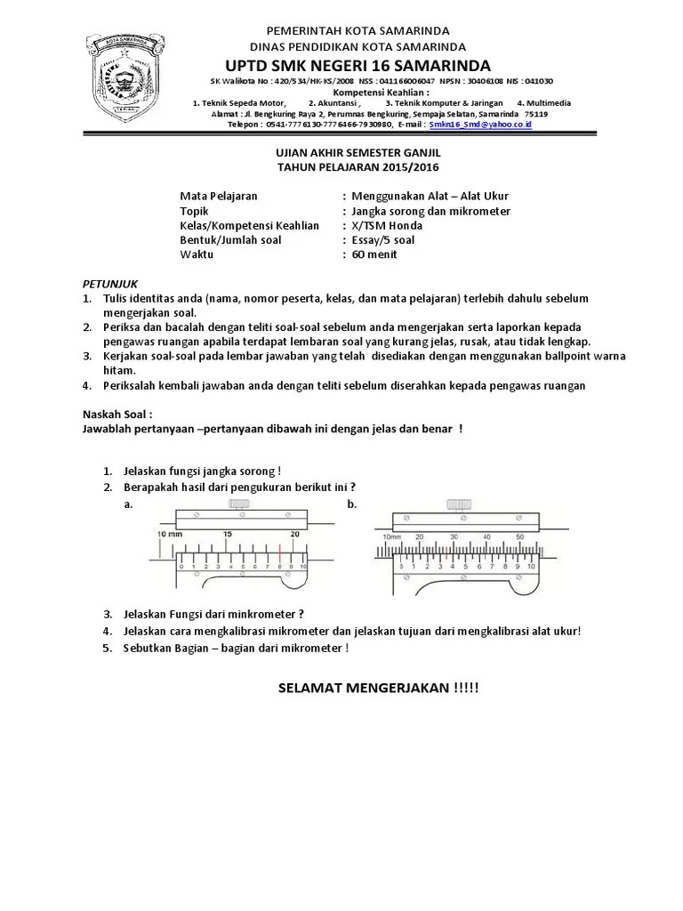 Contoh Soal Tes Masuk Man 4 Jakarta