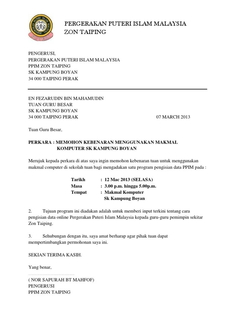 76+ Contoh Surat Permohonan Sewa Tempat - Format Surat