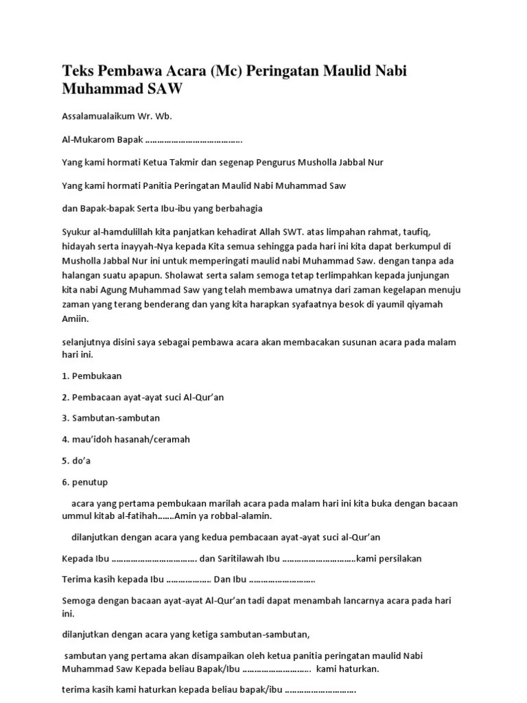 Contoh Teks Pembawa Acara Pengajian Rutin Ibu Ibu Bahasa Sunda - tukaffe.com