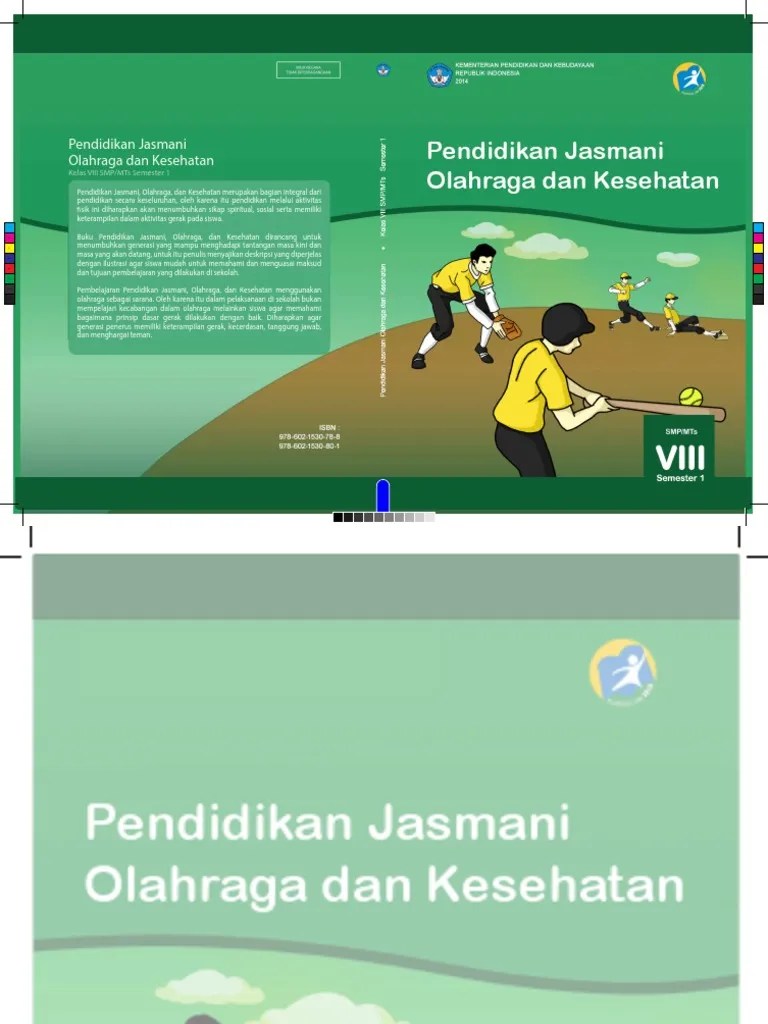 Inilah 17+ Buku Pjok Kelas 8 Kurikulum 2013 [Terbaru] | Catatan Wening