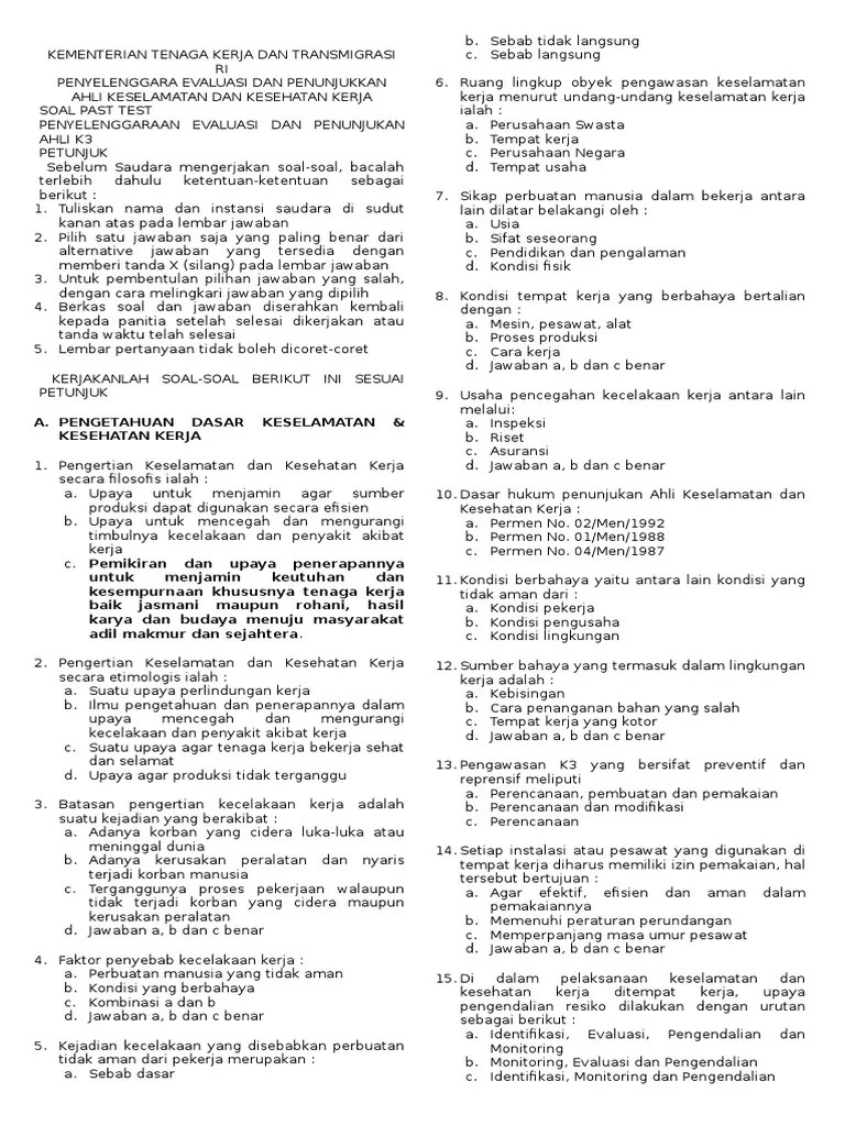 Batas Pengertian Kecelakaan Kerja Adalah Suatu Kejadian Yang Berakibat