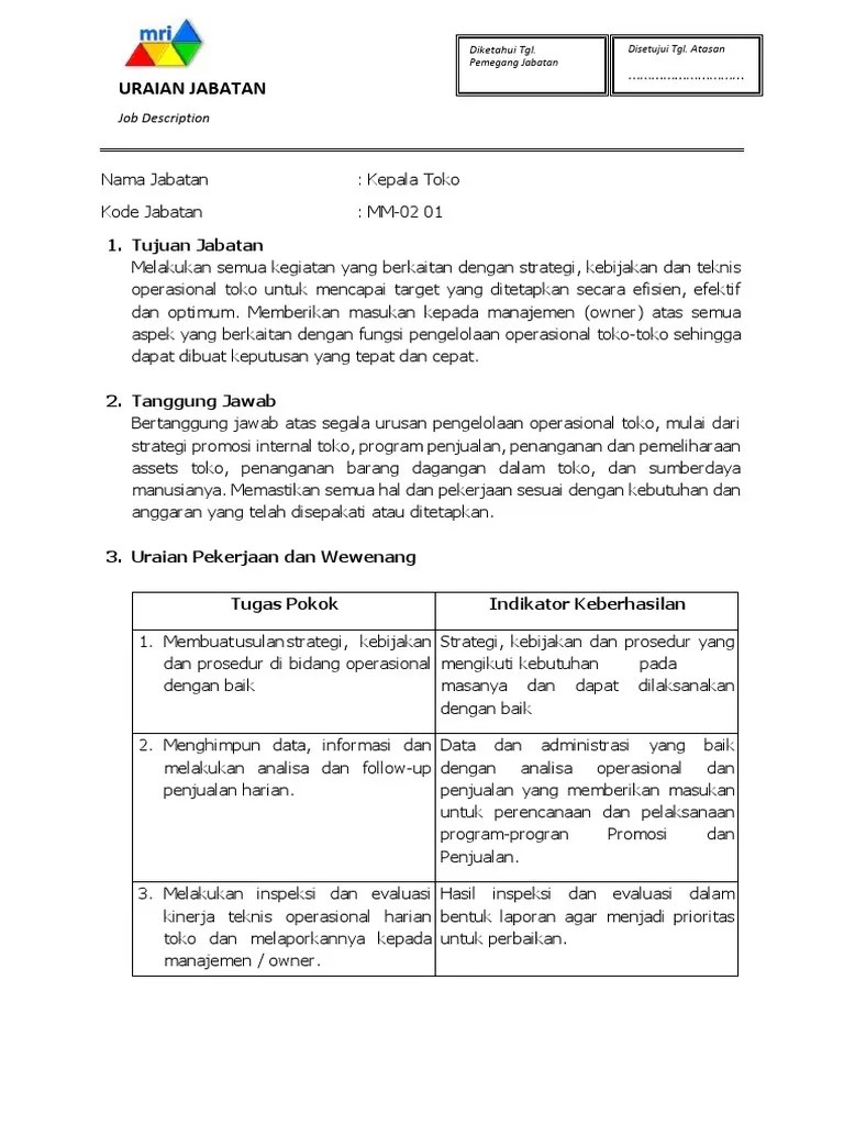 Contoh Format Job Description Karyawan Excel Cara Golden Contoh Format Job Description Karyawan Excel Contoh Format Job Description Karyawan Excel.