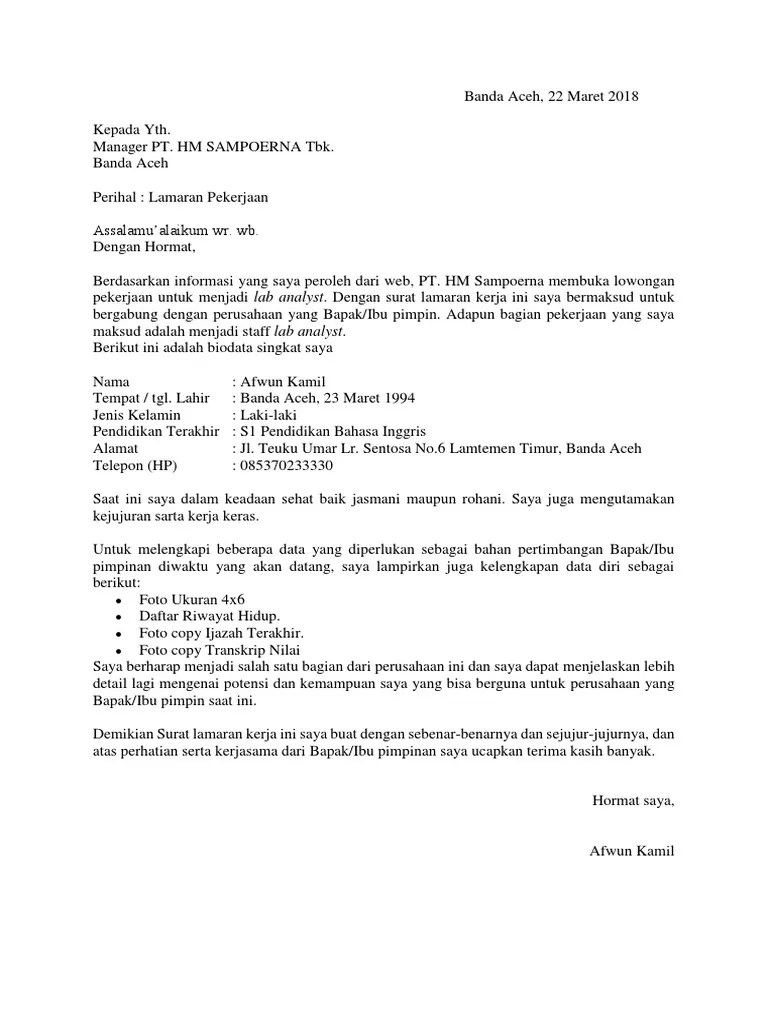 Surat Lamaran Kerja Sopir / Contoh Surat Lamaran Kerja Sopir Contoh Surat  Lamaran Kerja - Contoh surat lamaran kerja di jne sebagai kurir.