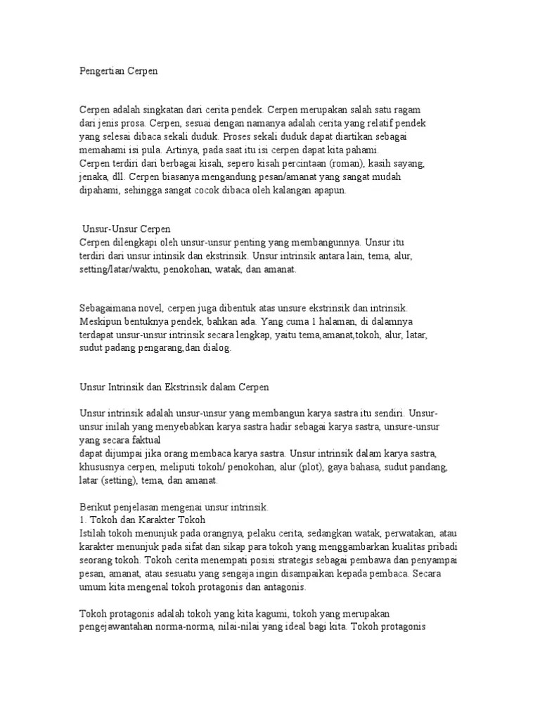 Contoh Cerpen Singkat Persahabatan Dan Pengalaman Pribadi Di 2021 Sahabat Alam Karangan 