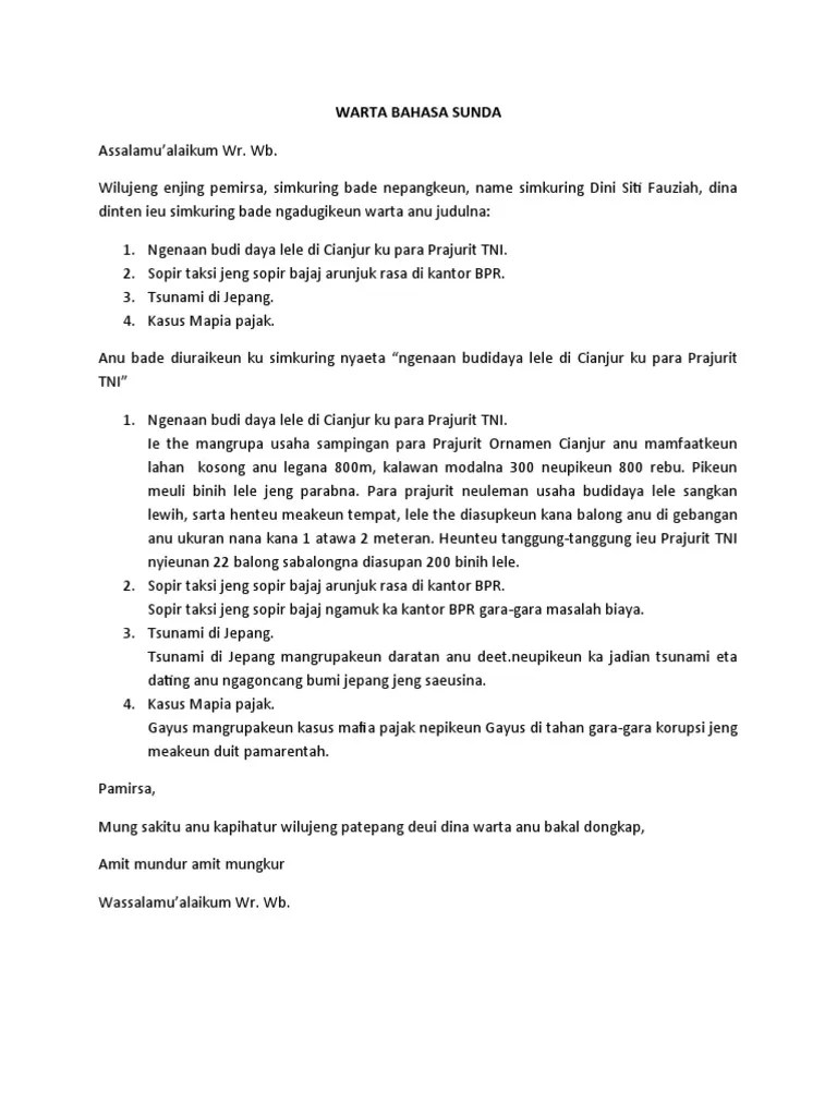 Contoh Teks Mc Bahasa Bali - Revisi Id