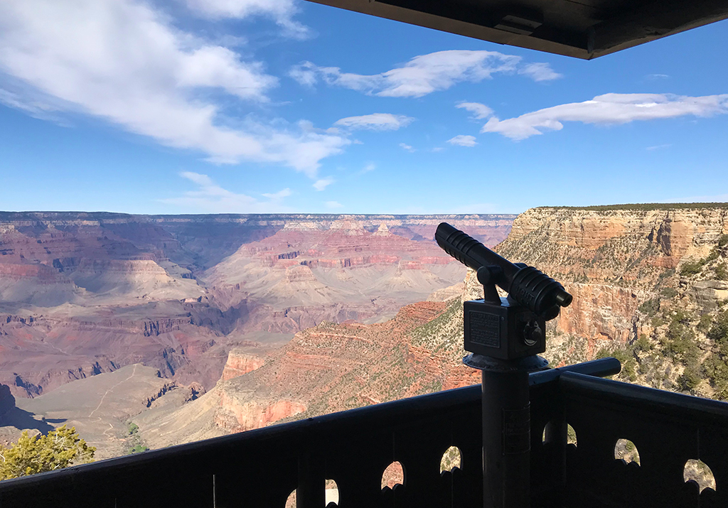 Lookout Studio In Grand Canyon Village Grand Canyon National Park Observation Telescope 