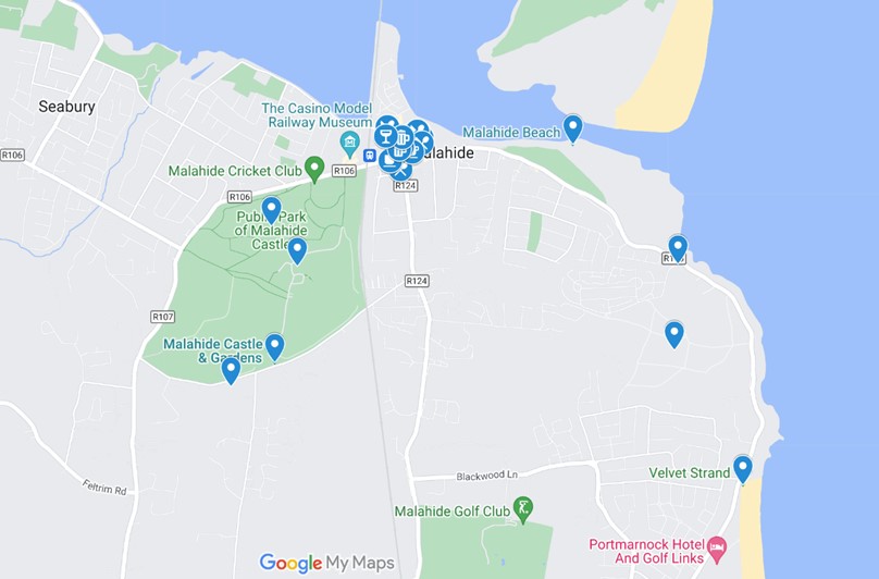 Malahide Ireland Things To Do In One Day Jetsetting Fools Malahide Map 