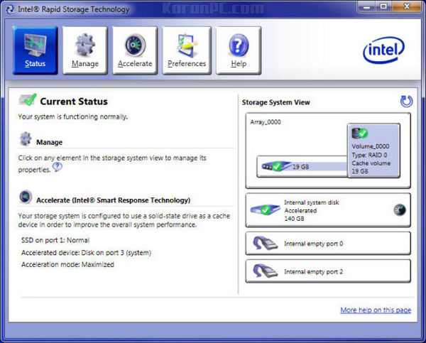 Intel Rapid Storage Technology Driver 15 2 10 1044 Karan Pc