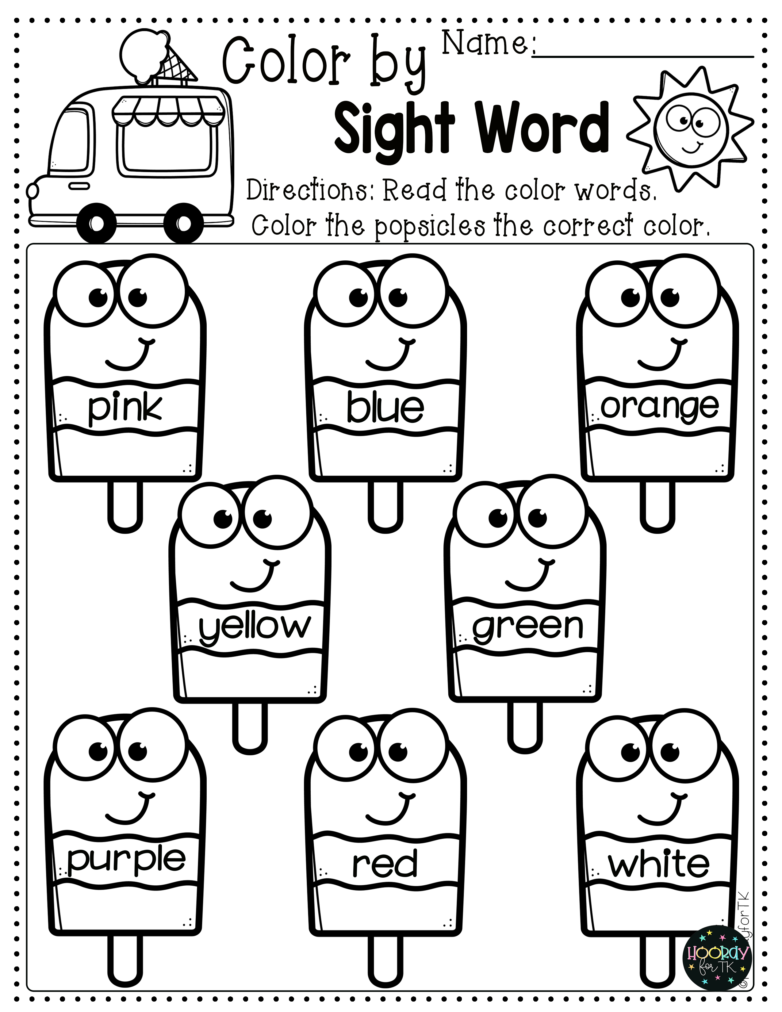 Transitional kindergarten summer worksheets