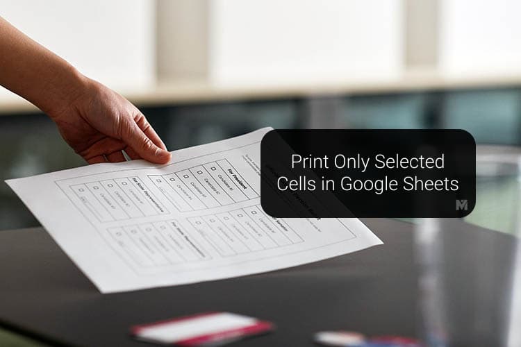 Print selected cells in google sheets / in google tabellen auf einem pc