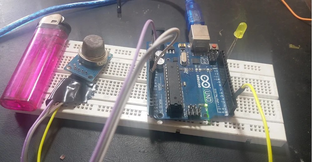 Interfacing Of Mq 135 Gas Sensor With Arduino