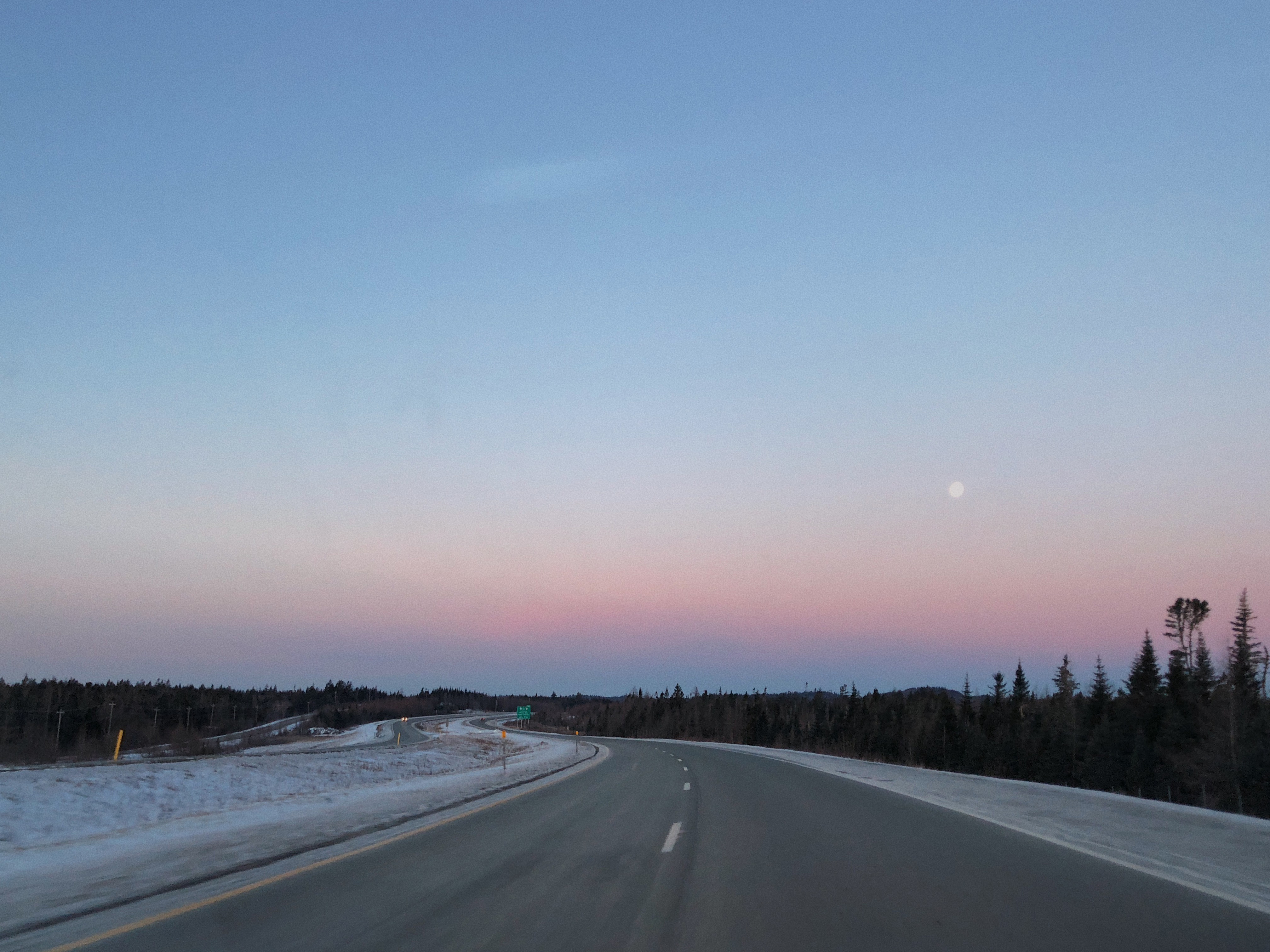 A photograph depicting Route 1 in the Morning