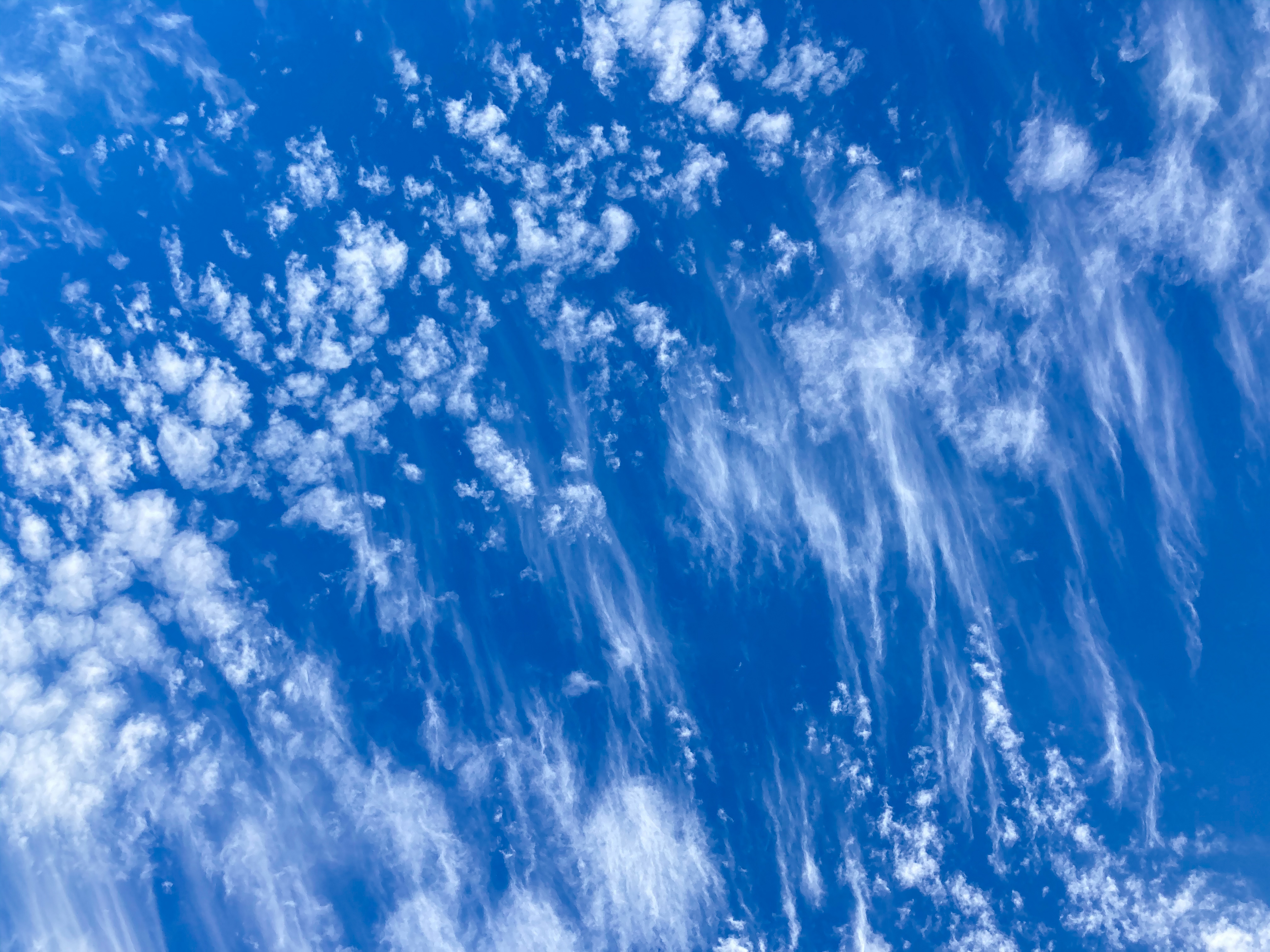 Trippy Clouds Blue Sky