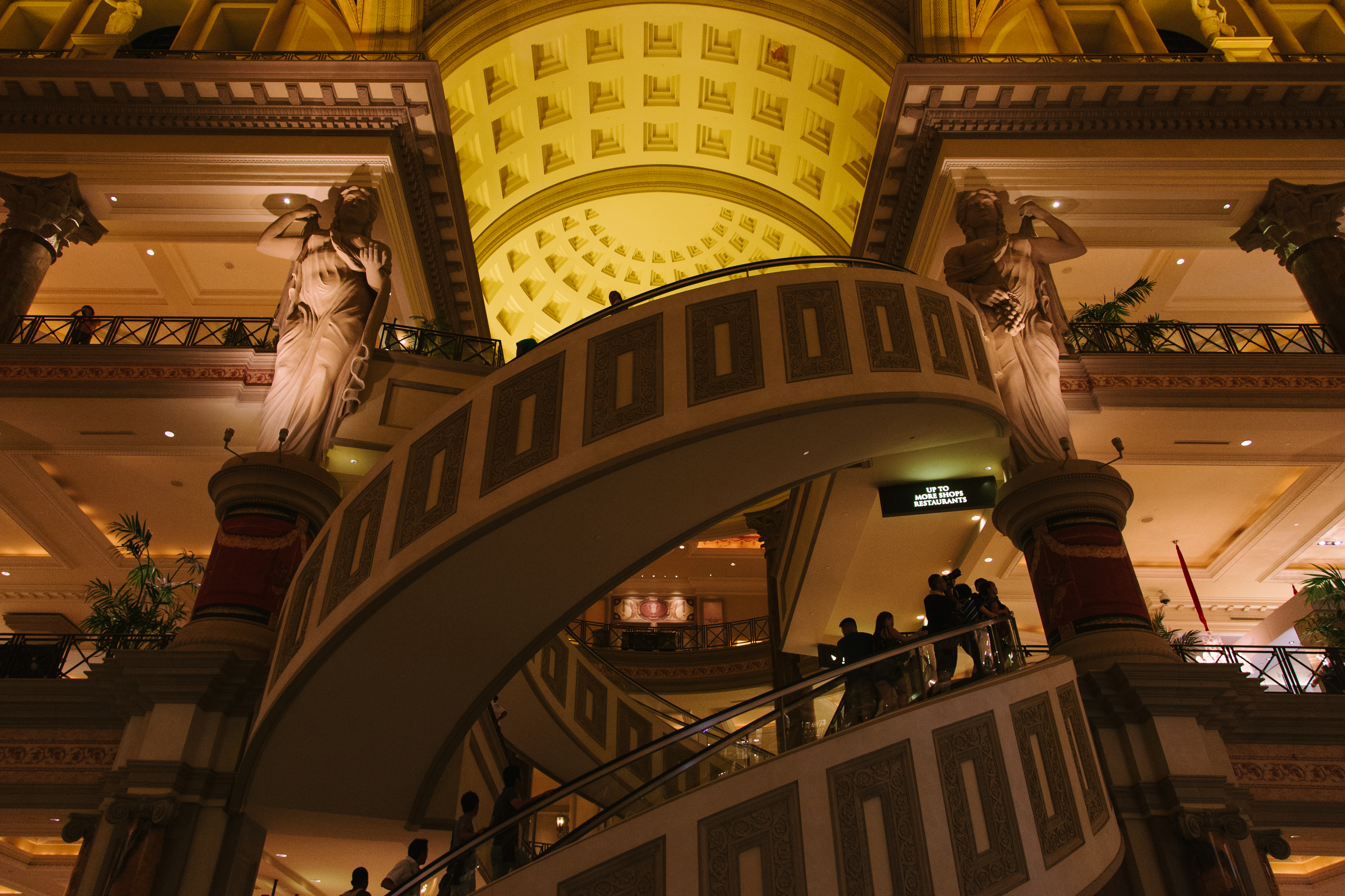 Inside Caesars Hotel