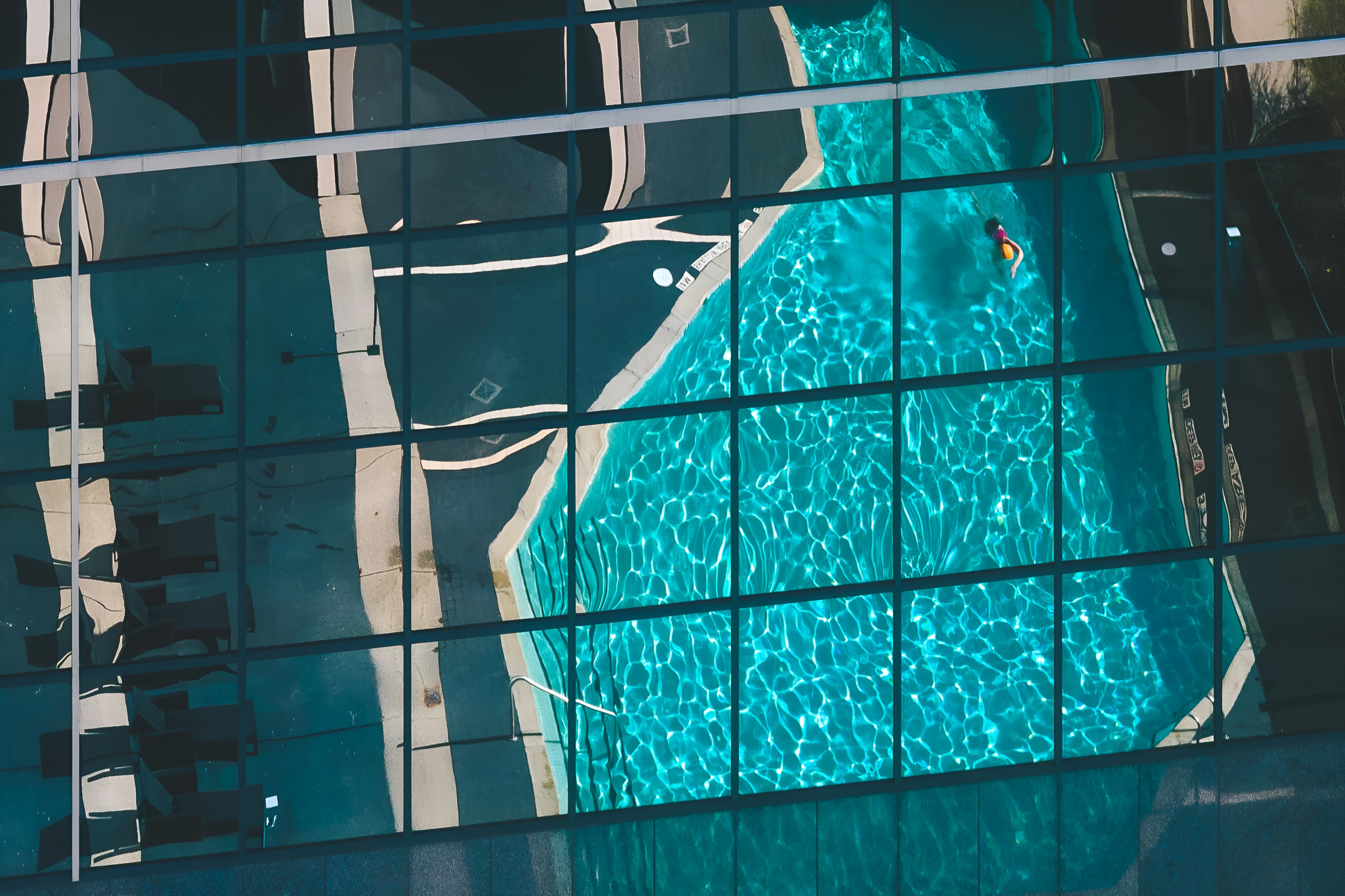 Pool In The Reflection Of Skyscaper Toronto