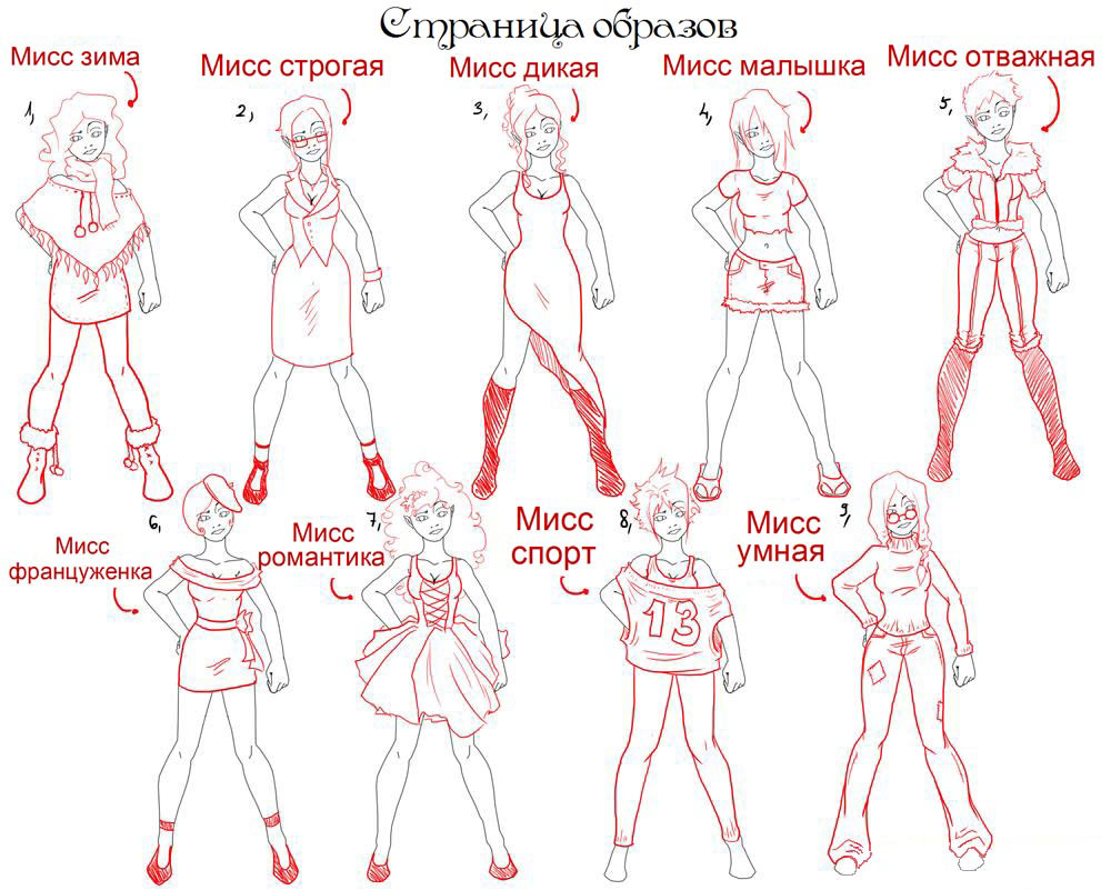 нарисовать милую анимешку