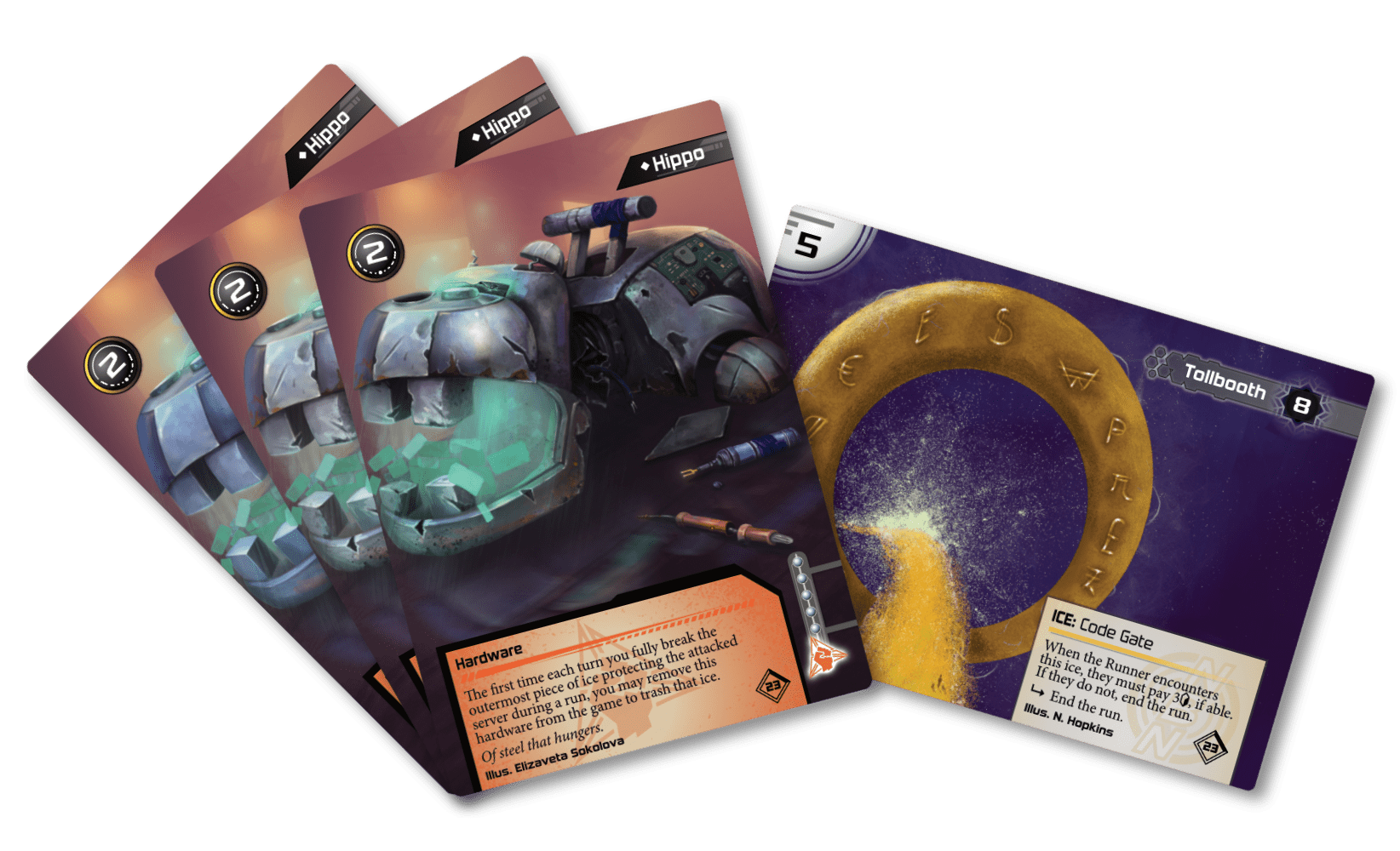 Netrunner Pack 1 Cards - Premium Abstract Design - HD