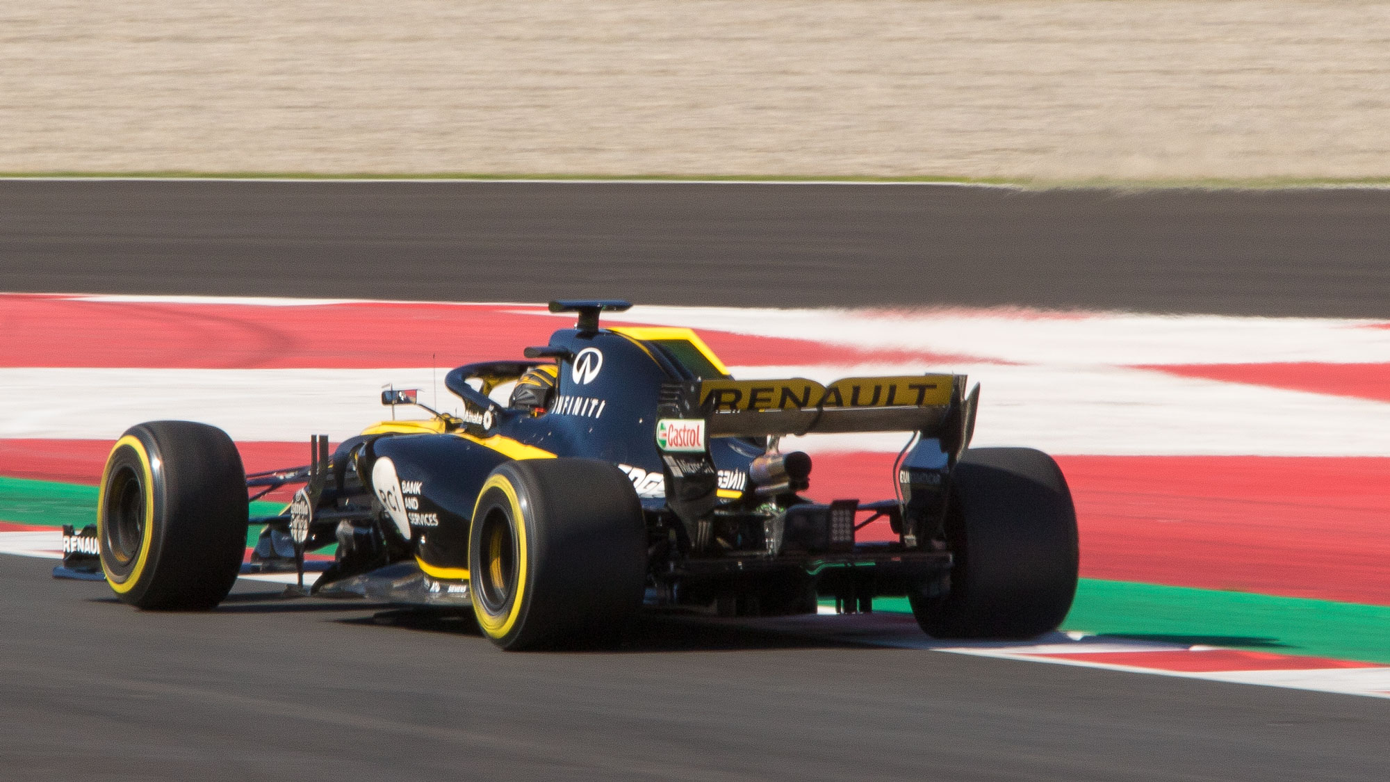 Exhaust Blown Rear Wing Renault Sport Formula 1 Team