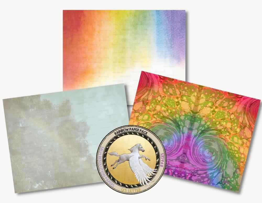 Eclipse Book Page Pegasus Paper Co - Landscape Illustrations - High Quality Mobile Collection