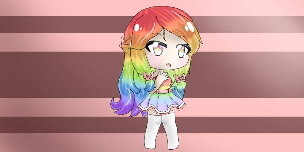 pics Gacha Life Rainbow Hair Edit amino apps