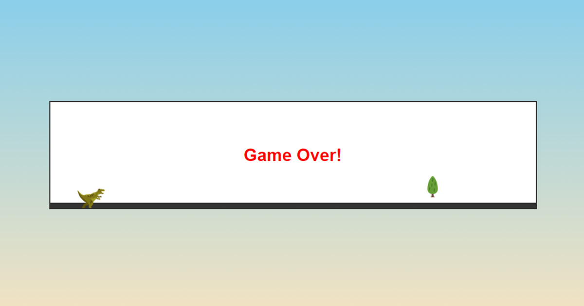Make a Dino Game with HTML5 & JavaScript