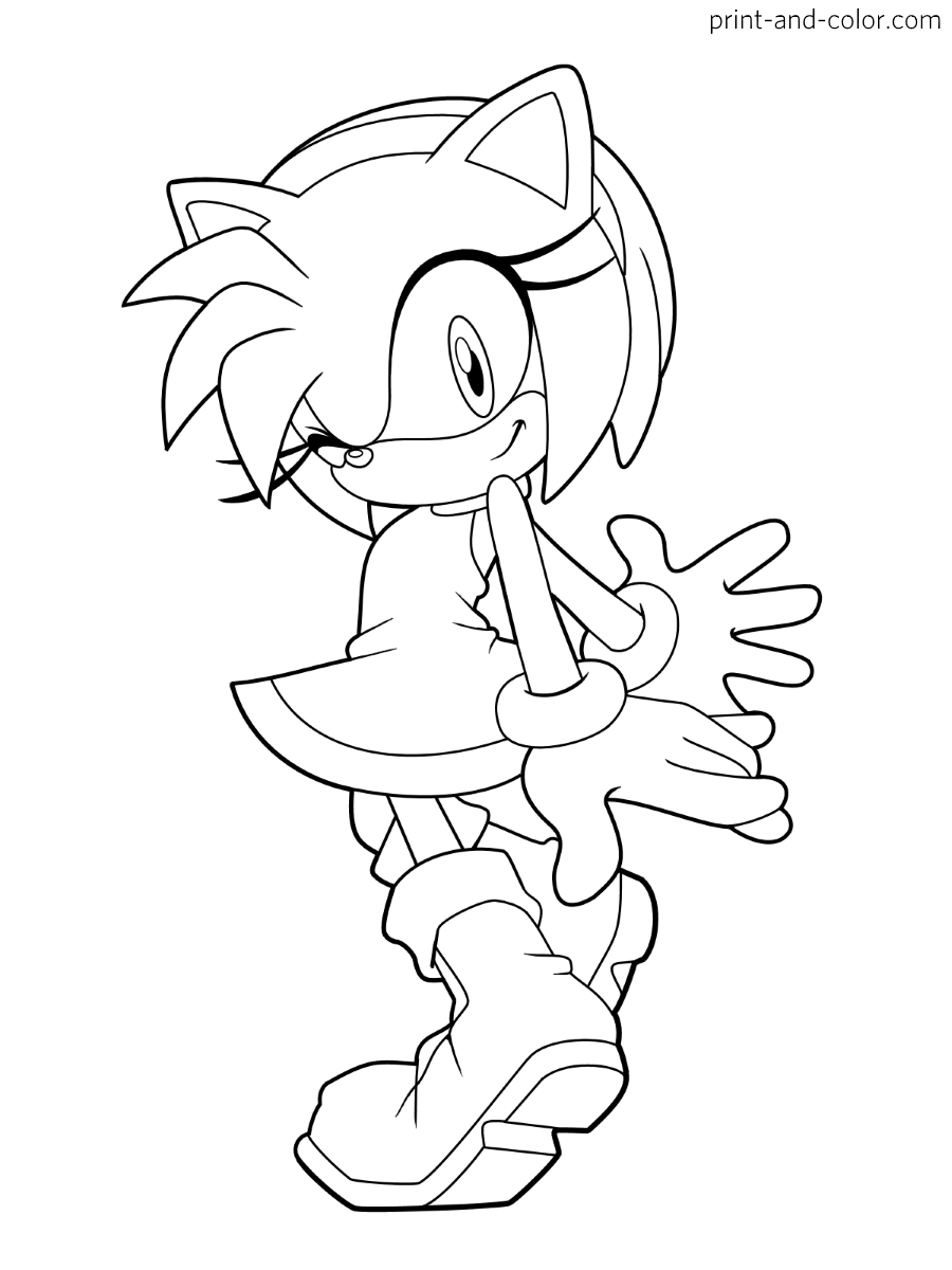 wallpapers Sonic The Hedgehog Coloring Pages All Characters print and color com