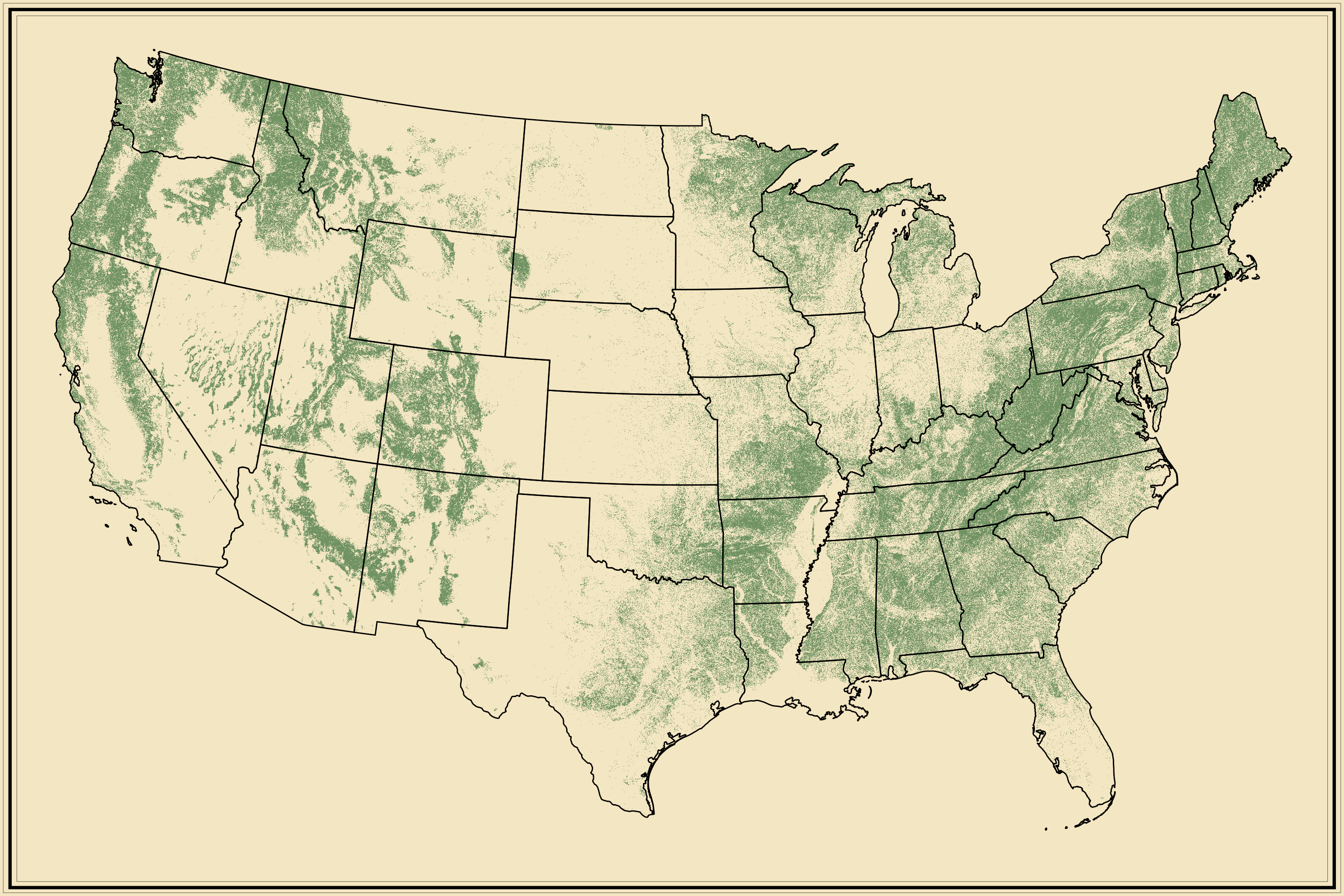 Forests Statistical Atlas Of The United States Landcover Forest4 