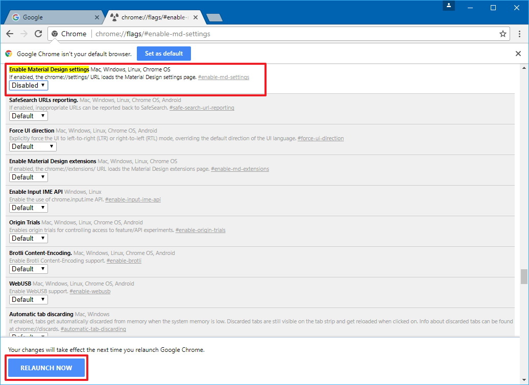 Tip How To Disable New Material Design Settings Page And Restore - Premium Gradient Background - Mobile