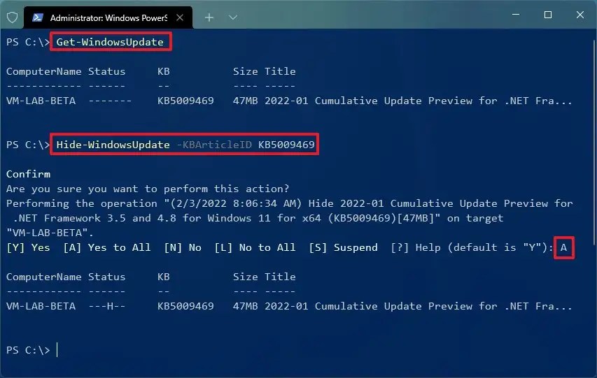 Show Or Hide Windows Updates Using Powershell In Windows 11 Artofit - Modern Retina Minimal Images | Free Download