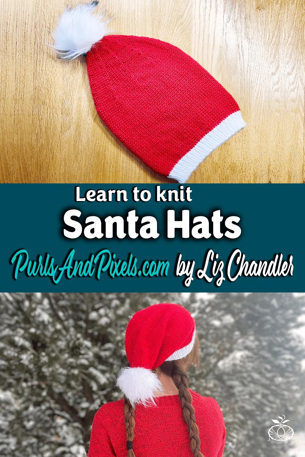 Santa Hat Knitting Pattern Purlsandpixels - Premium Dark Illustration Gallery - Retina