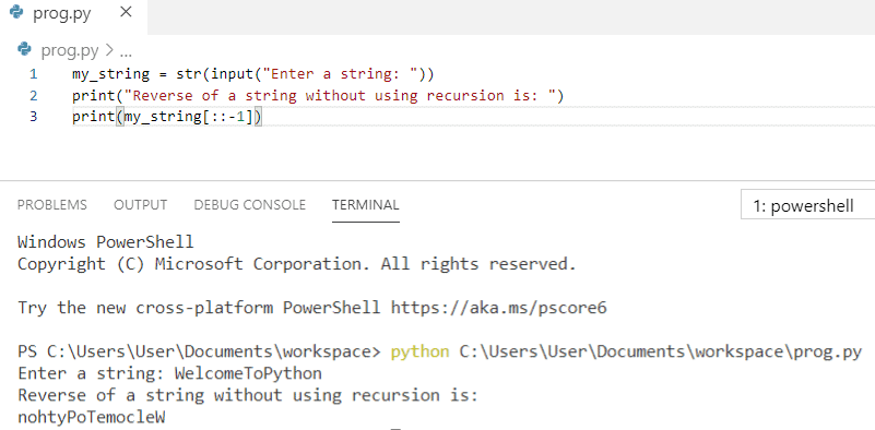 Day 69 Python Program To Reverse A String Without Using Recursion - Best Colorful Images in Retina