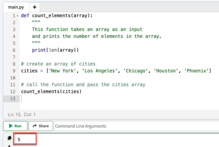 A Yellow Screen With The Text Creating Array In Python Using Zero And One Click Function - Modern Sunset Background - Full HD