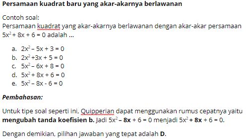Contoh Soal Dan Pembahasan Tentang Persamaan Kuadrat Sma Ajar Hitung Contoh soal persamaan kuadrat dan pembahasannya kelas 10 contoh soal persamaan kuadrat serta pembahasannya.