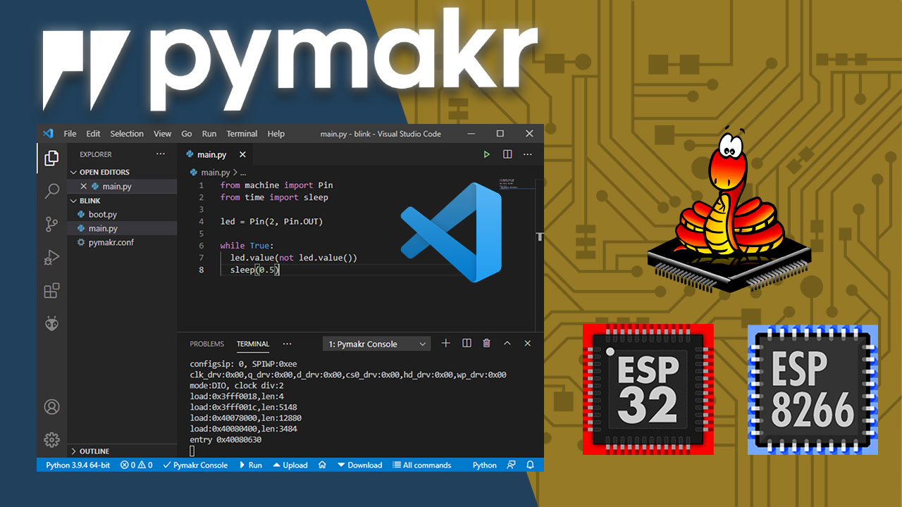 Micropython Program Esp32 Esp8266 Vs Code And Pymakr Random 47 Off - Abstract Backgrounds - Perfect Full HD Collection