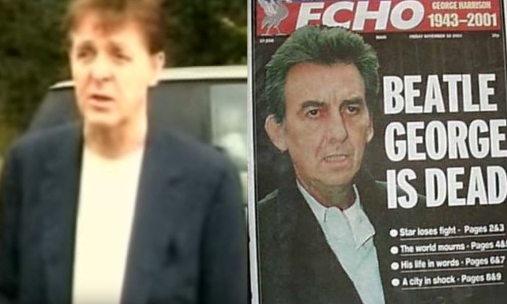 pics George Harrison Death News see paul mccartney reaction to george harrison s death