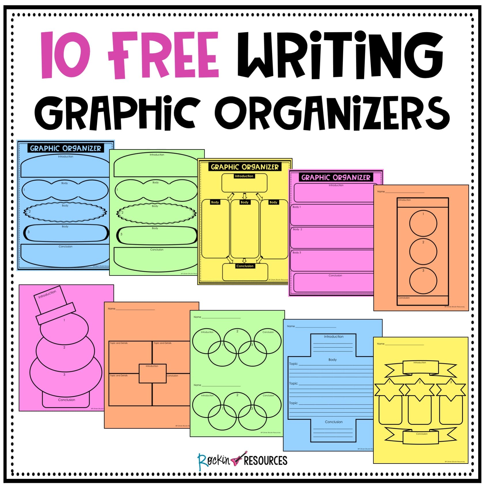 Writing mini lesson #14- graphic organizers for narrative writing