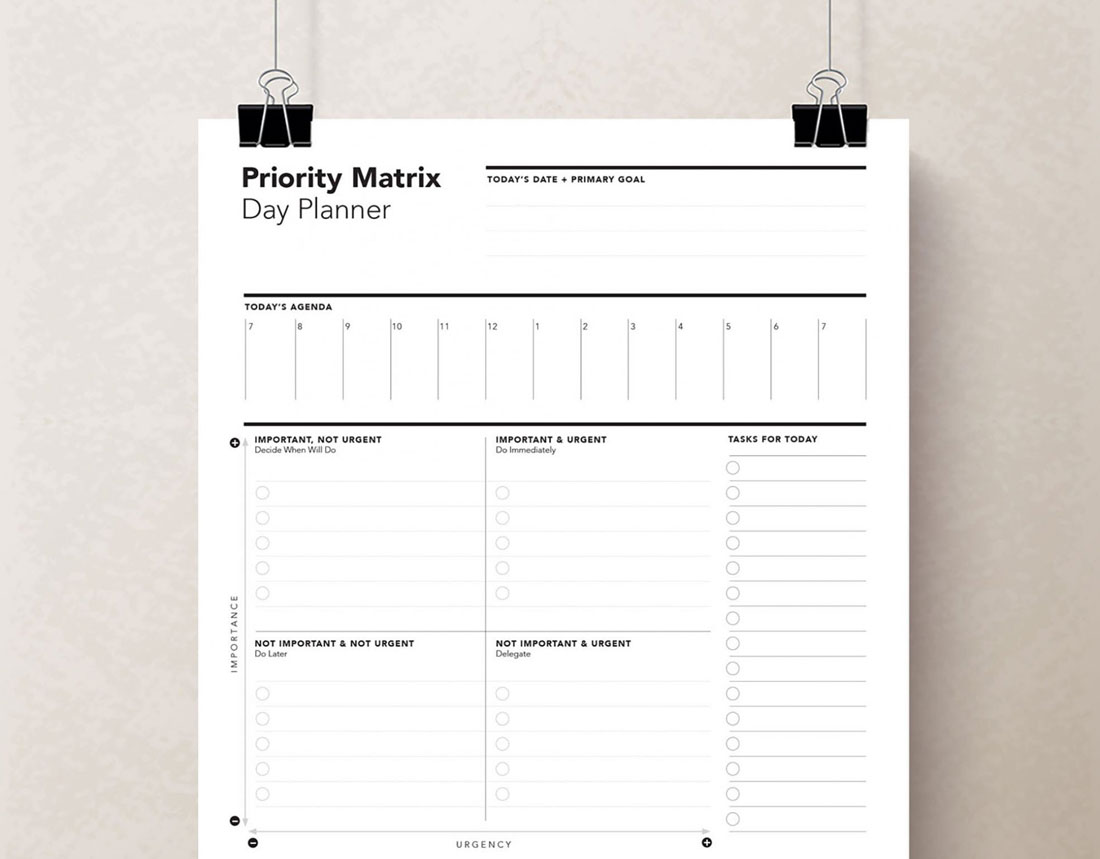 Priority Eisenhower Decision Matrix Rumble Design Store - Gorgeous Gradient Art - Retina