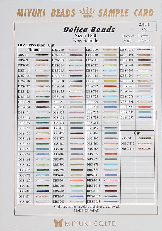 pix Miyuki Beads Sizes caravan beads