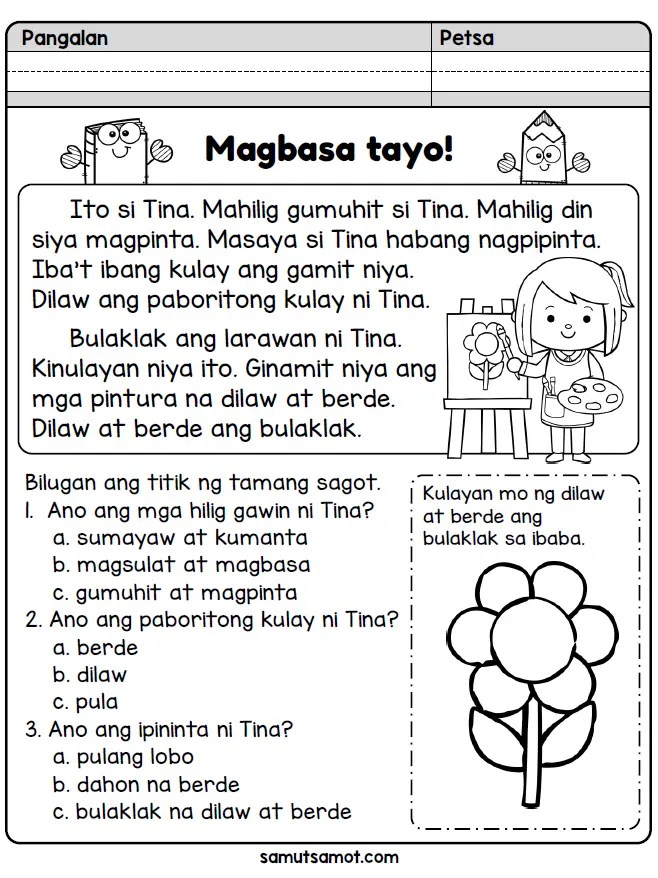 Bahagi ng liham worksheets for grade 3 pdf