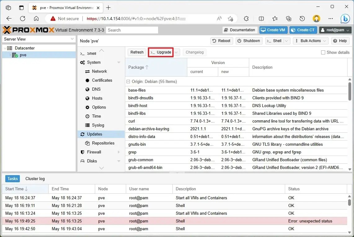 My Proxmox Install Was Running Perfectly Fine Then When Performing An Update Via The Gui As - Best Ocean Arts in Retina