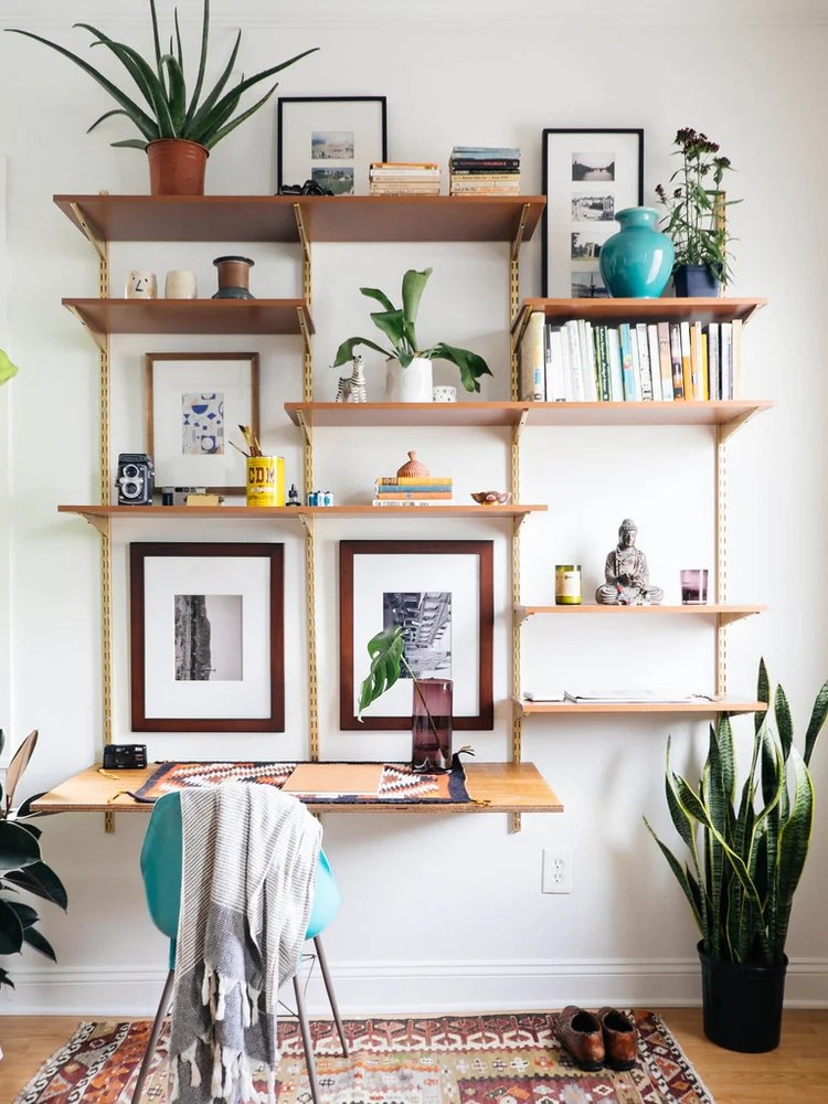 pic Mid Century Modern Wall Shelf Unit old brand new