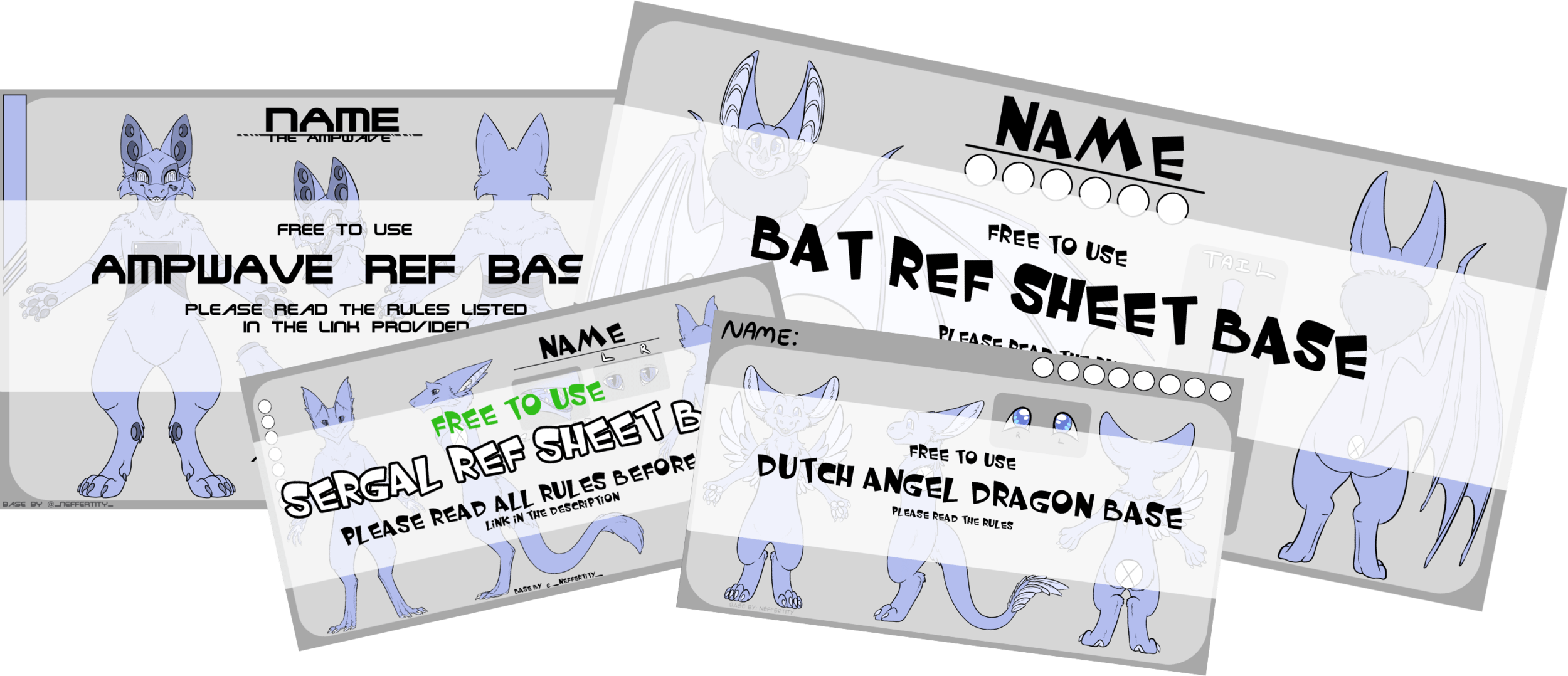 images F2U Dragon Base Ref Sheet art by neffertity