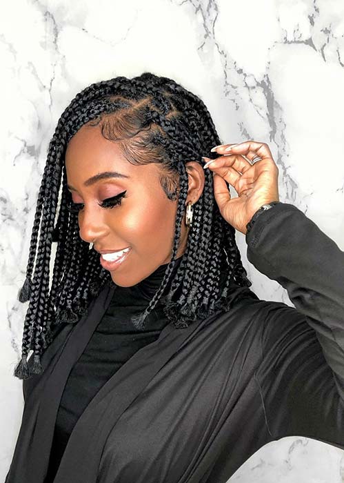 pic Knotless Bob Braids Styles knotless braid bob styles novocom top